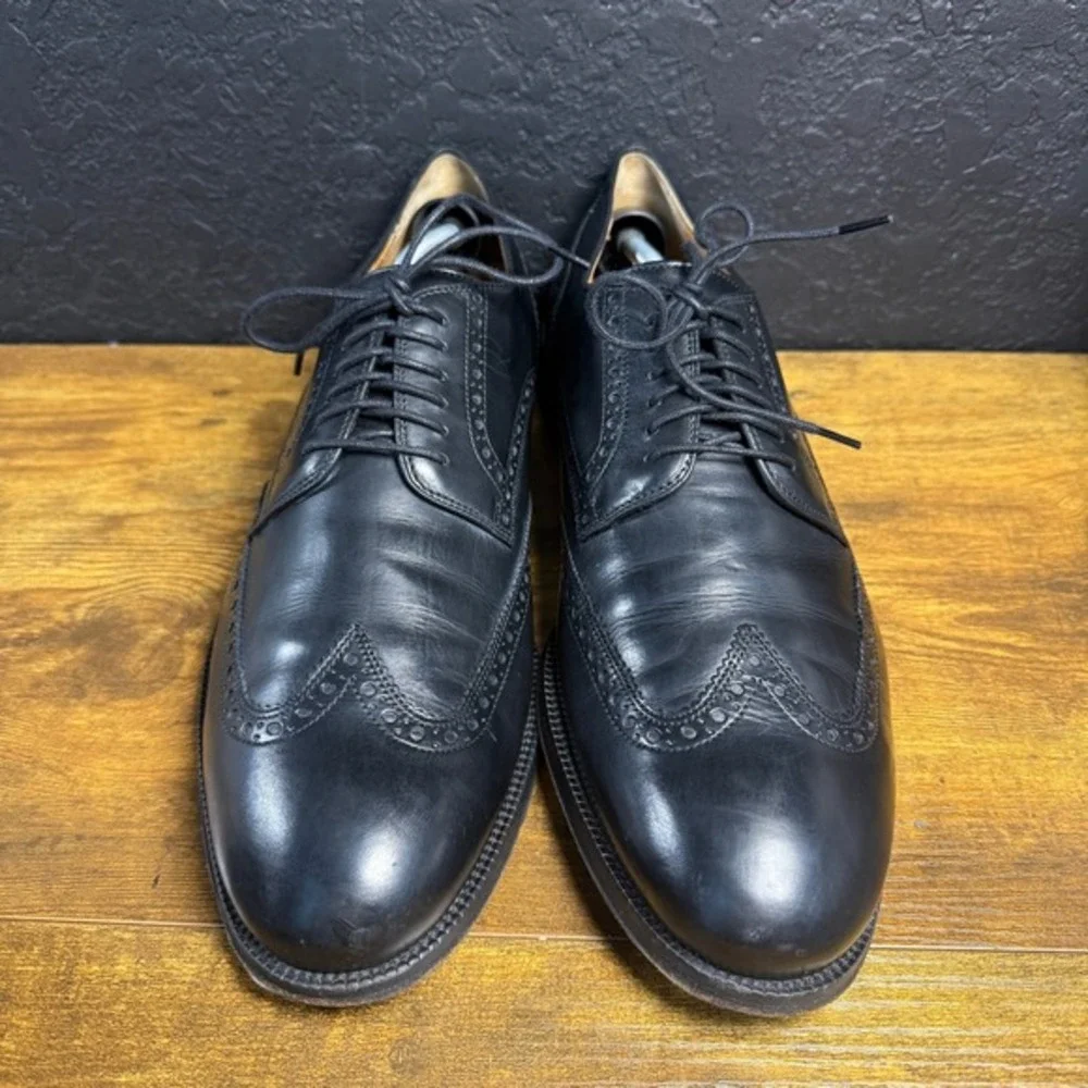 Cole Haan‎ American Classics C29552 Black Leather Wingtip Derby Mens 11.5D